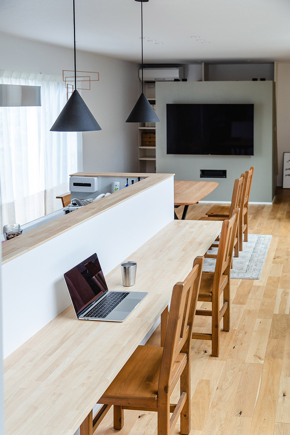 明るいカウンターキッチン