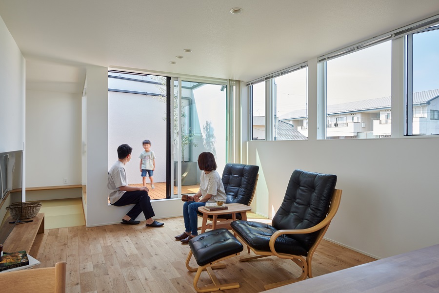 2階リビングで実現した明るい家に大満足です！