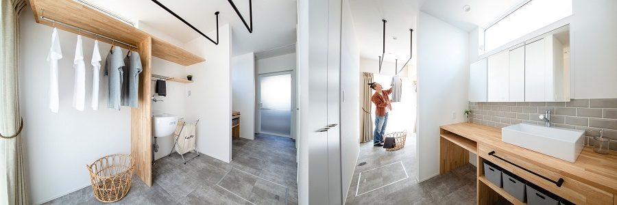 家事動線にこだわった家