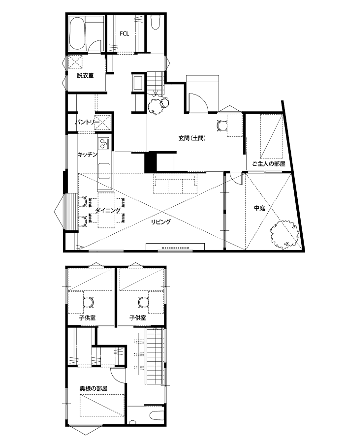 2階建の間取り