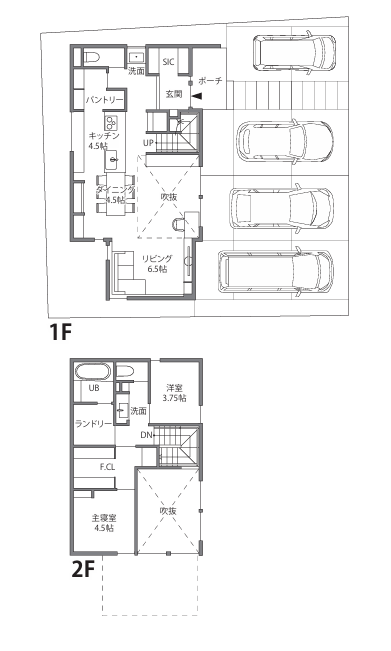 建築家住宅の間取り