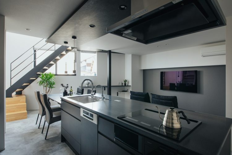 開放的なリビングダイニング