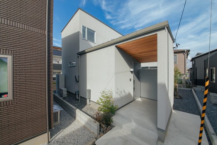 旗竿地に新築した家