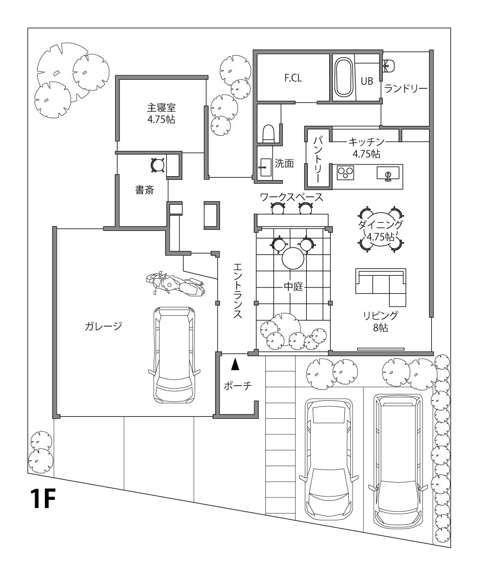 間取り図 1F平屋