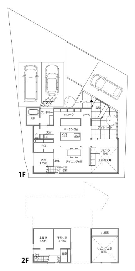 浜松市中央区本郷町の住まいの間取り図